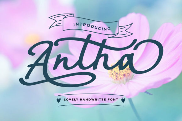 Antha: The Elegant Script Font for Crafters