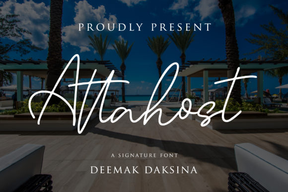 Attahost Font: Elegant Script for Handmade Brands