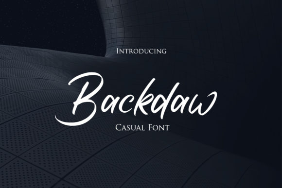 Backdaw Font: Elegant Script for Makers