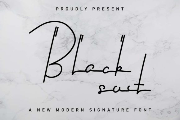 Black Suit Font: Elegant Script for Designers