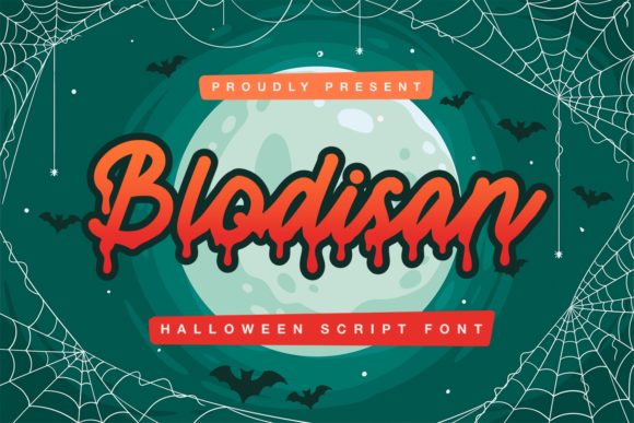 Blodisan Font for Spooky Web Design