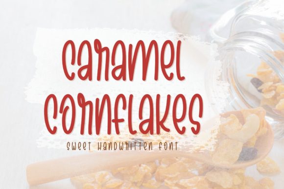 Caramel Cornflakes Typeface for Social Campaigns