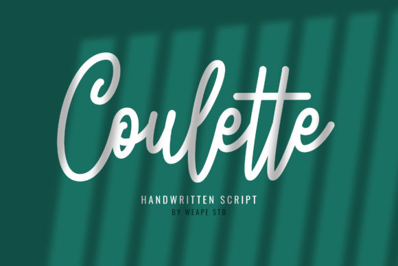 Coulette: A Timeless Script Handwritten Font for Editors