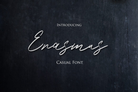 Erasmus Font: Elegant Script for Designers