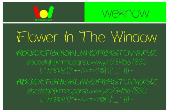 Flower in the Window Font for Elegant Branding