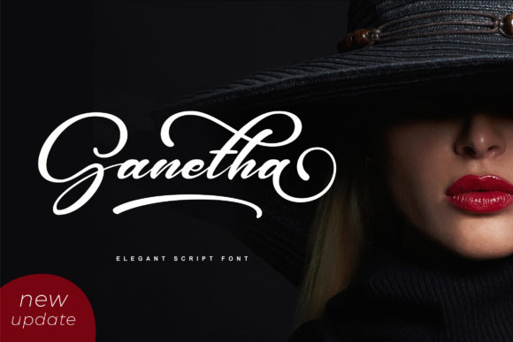 Ganetha: Elegant Script Handwritten Font for Makers
