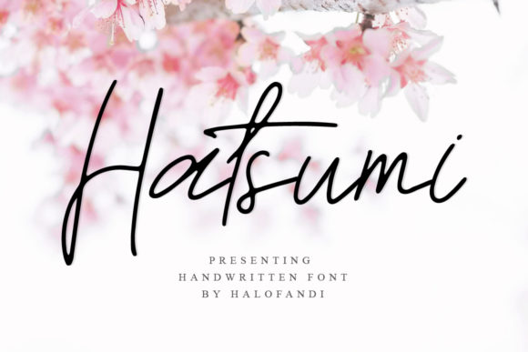 Hatsumi: Elegant Script Font for Editorial Design