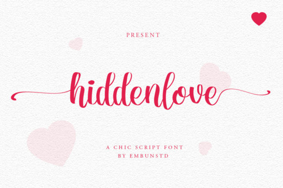 Hidden Love: A Flowing Script Handwritten Font for Editors