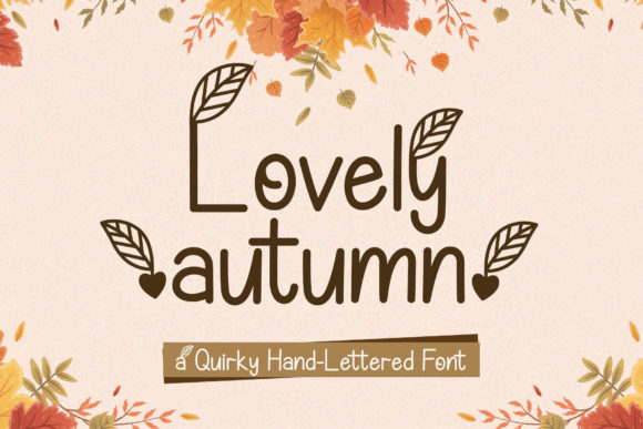 Lovely Autumn Font for Small Business Branding