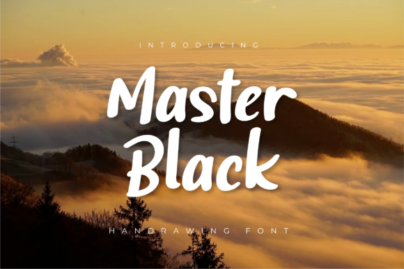 Master Black: A Premium Script Handwritten Typeface for Branding