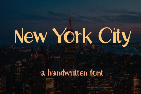 New York City Font: A Sweet Handwritten Gem
