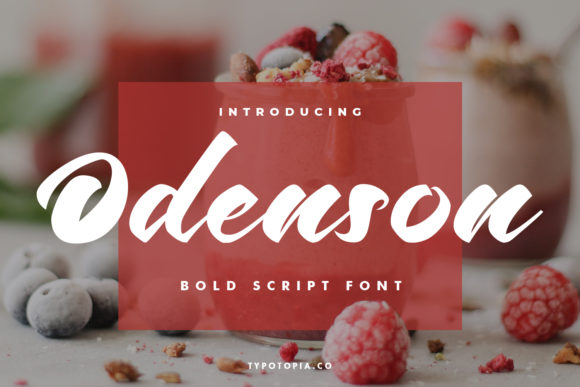 Odenson Font Review: Elegant Script for Designers