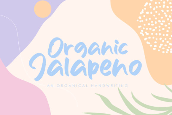 Organic Jalapeno Font for Branding