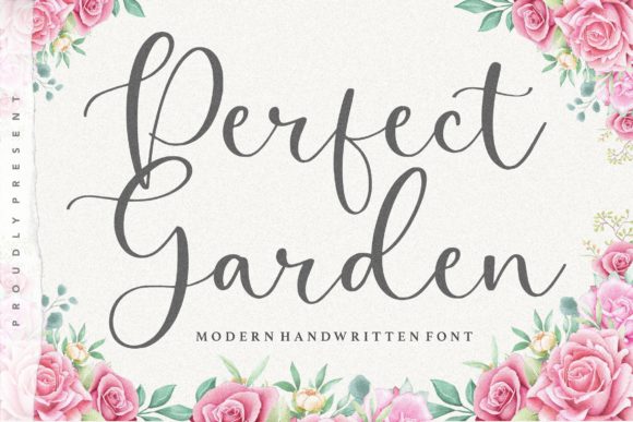 Perfect Garden: A Script Handwritten Font for Elegant Branding