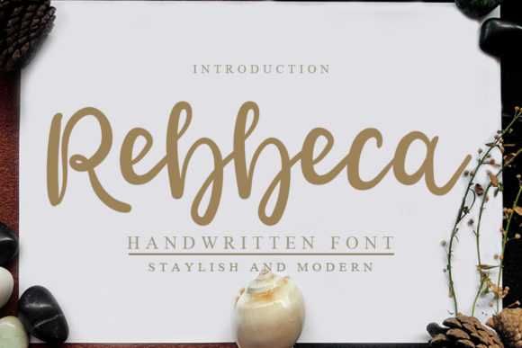Rebbeca Font: Elegant Script for Crafters