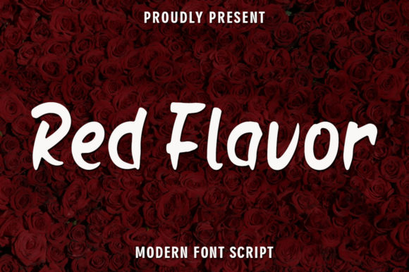 Red Flavor: A Bold Script Font for Business Branding