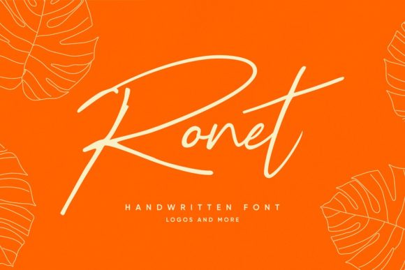 Ronet: A Timeless Script Font for Editorial Design