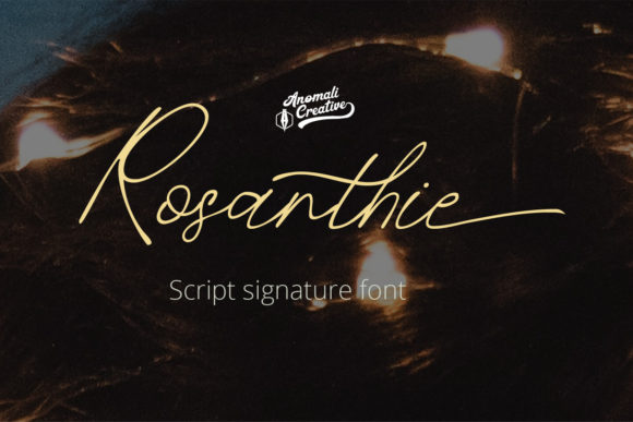 Rosanthie: The Elegant Handwritten Font for Branding