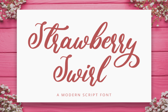 Strawberry Swirl Font for Elegant Business Branding
