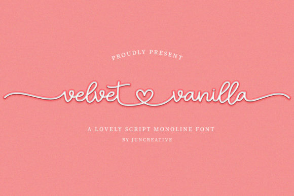 Velvet Vanilla: A Refined Script Typeface for Editorial Design