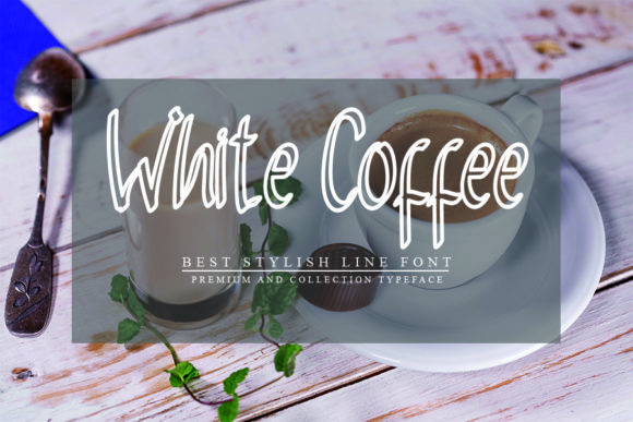 White Coffee Font for Elegant Business Branding