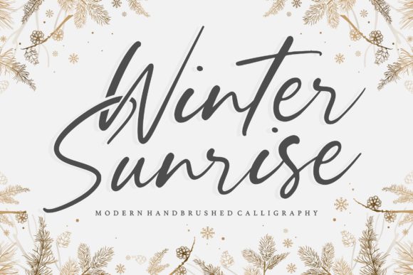 Winter Sunrise Font for Elegant Web Design