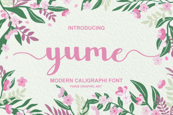 Yume: A Flowing Script Font for Editorial Design
